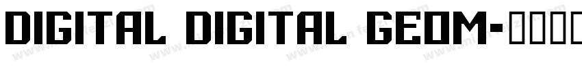 digital digital geom字体转换